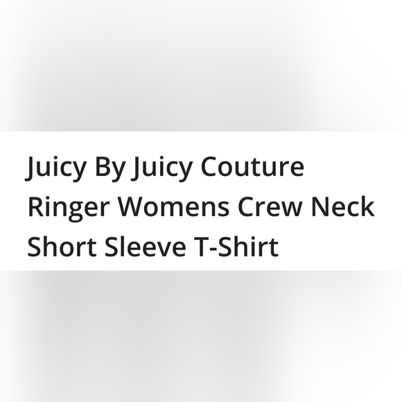 Juicy Couture cropped Crew Neck T-Shirt. Brand New 💎 - Picture 3 of 5
